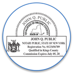 New York Notary Seals